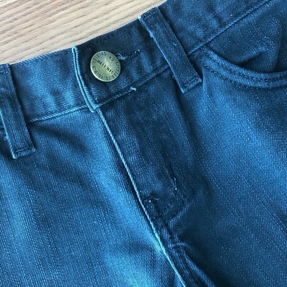 Current/Elliot The Side Zip Crop in Night - Picture 10 of 16